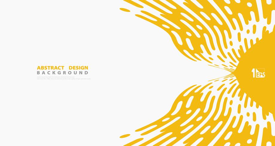 Línea amarilla abstracta fondo del vector del diseño de la decoración de las ilustraciones de los detalles del modelo de la raya. ilustración vectorial eps10