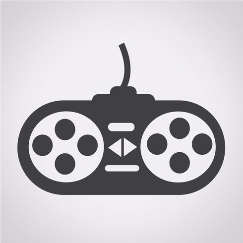 icono del controlador de juego vector