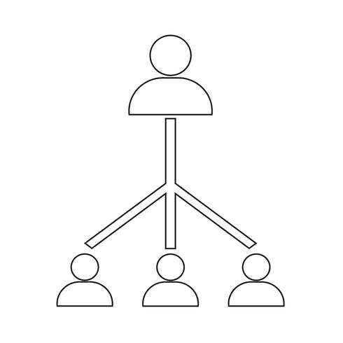 people network icon vector