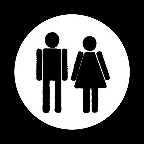 hombre y mujer icono de personas vector