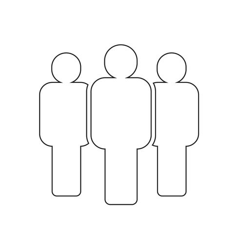 group people icon vector