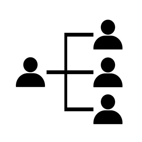 people network icon vector