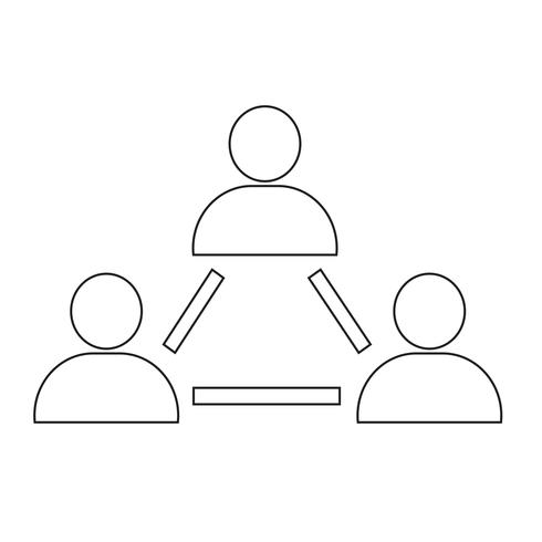 people network icon vector