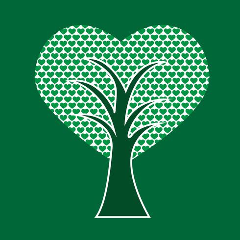 Love Tree  symbol sign vector