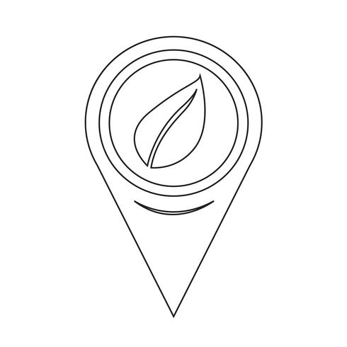 Map Pointer Leaf Icon