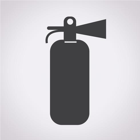 Icono de extintor de incendios vector