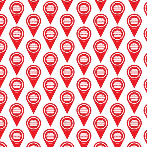 Pattern background Map pointer icon vector