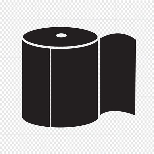 Icono de papel higiénico vector