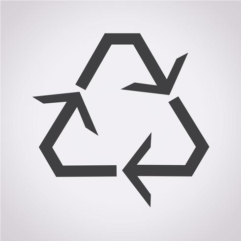 Reciclar icono símbolo signo vector