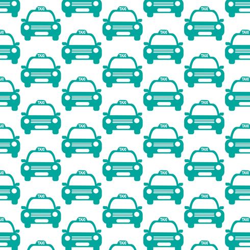 Taxi Car Pattern Background vector