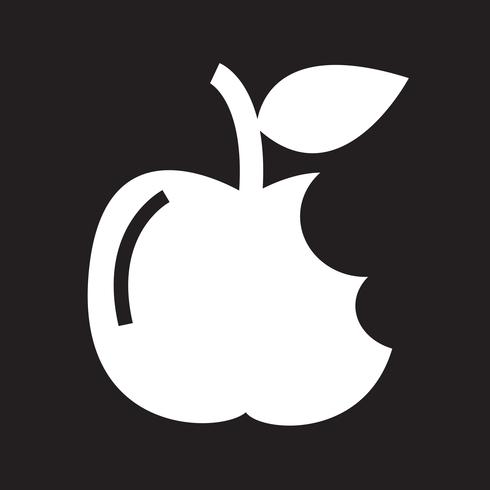 Icono de manzana símbolo de signo vector