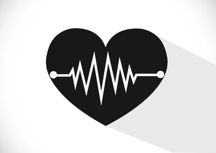 Iconos de la onda del corazón vector