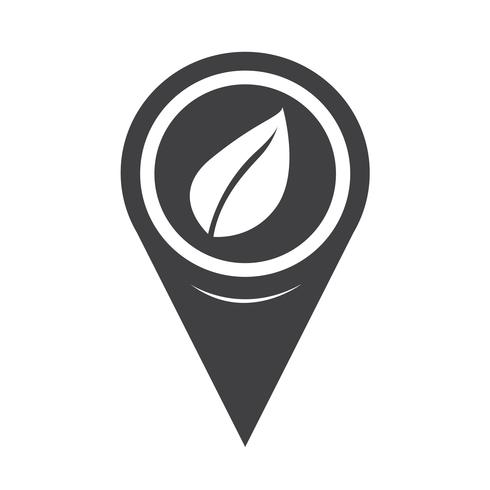 Map Pointer Leaf Icon