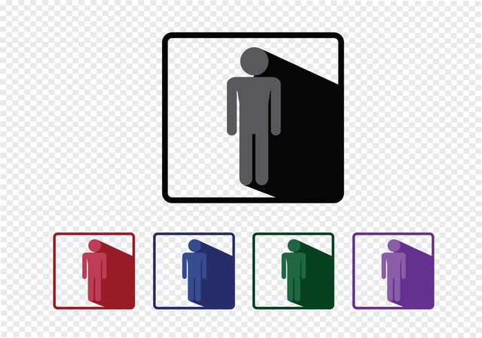Pictograma Iconos de personas para aplicaciones web móviles y signos de personas vector