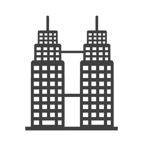 Icono de edificio de oficinas vector