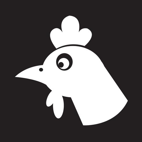 icono de pollo símbolo de signo vector