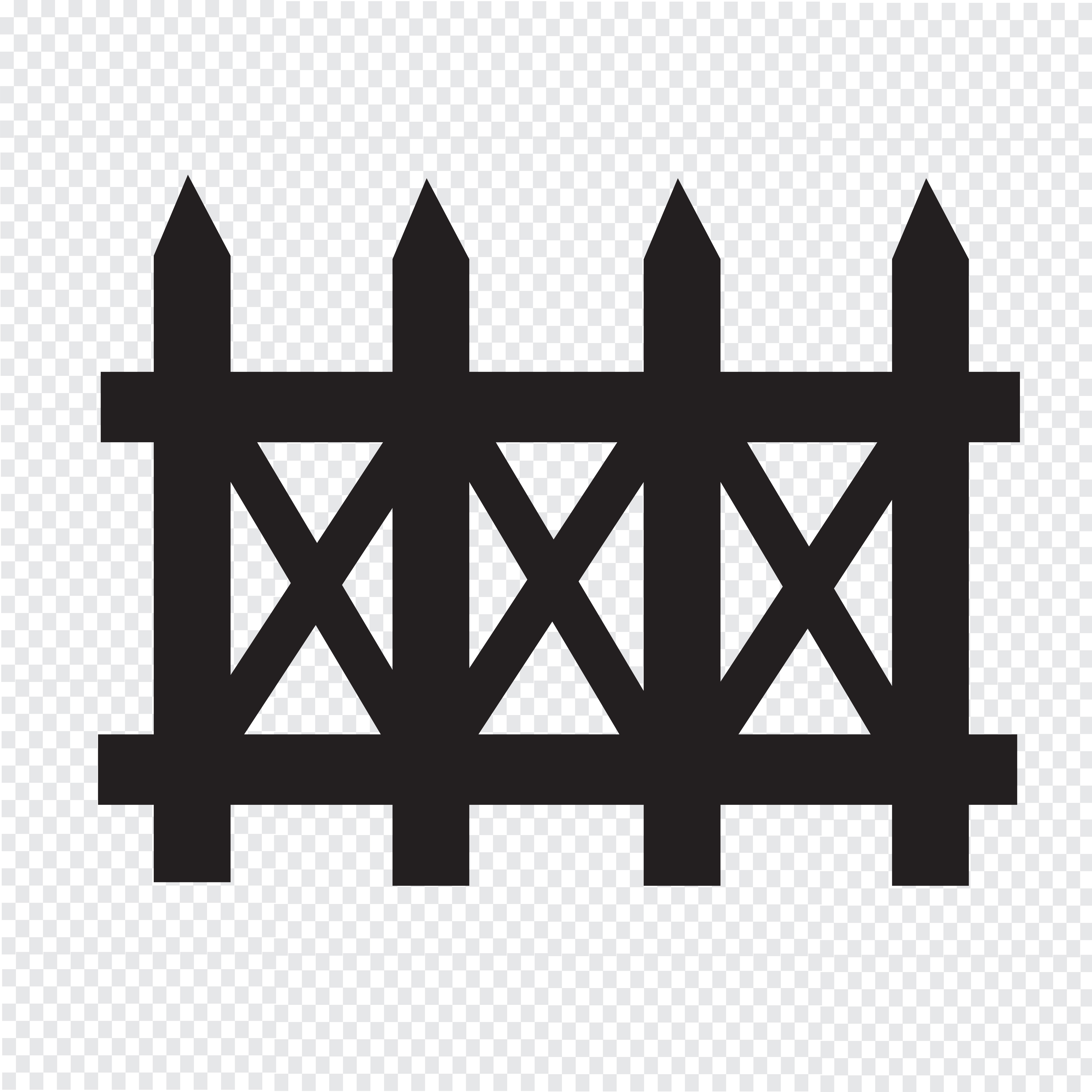 fence icon symbol sign 644796 Vector Art at Vecteezy