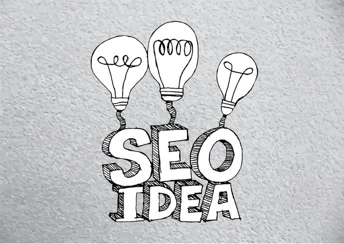 seo idea seo posicionamiento en buscadores vector