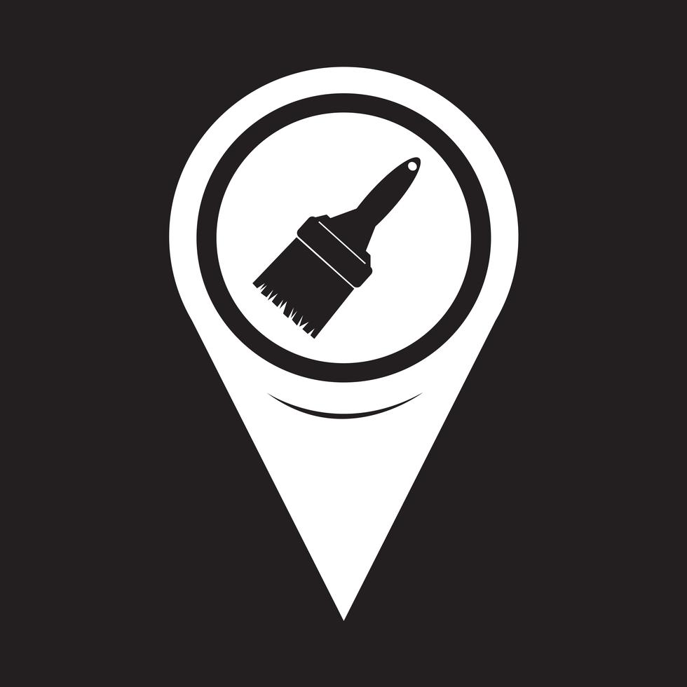 Map Pointer Paintbrush Icon 644823 Vector Art at Vecteezy