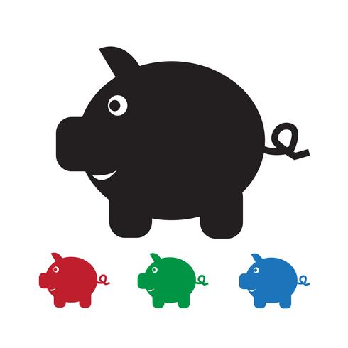 Piggy Bank Icon vector