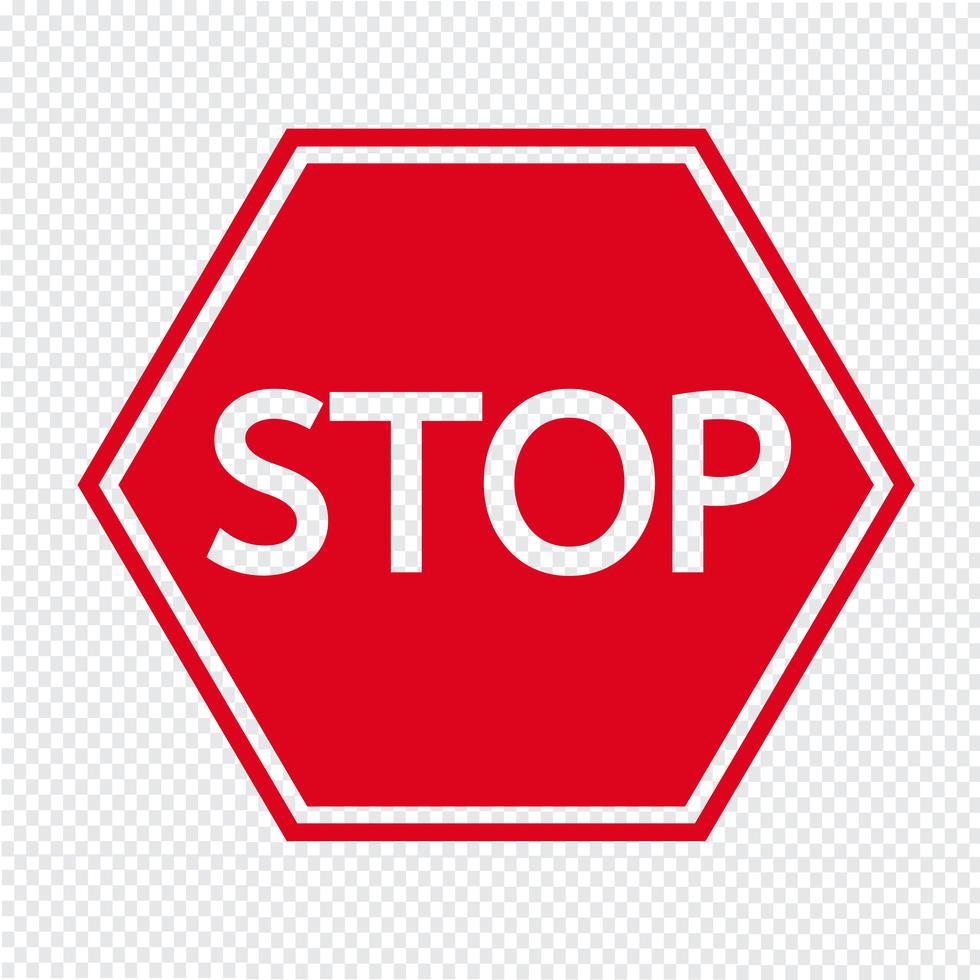 stop sign icon 644853 vector art at vecteezy