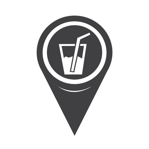 Map Pointer Drink Icon