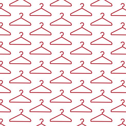 Clothes Hanger pattern background vector