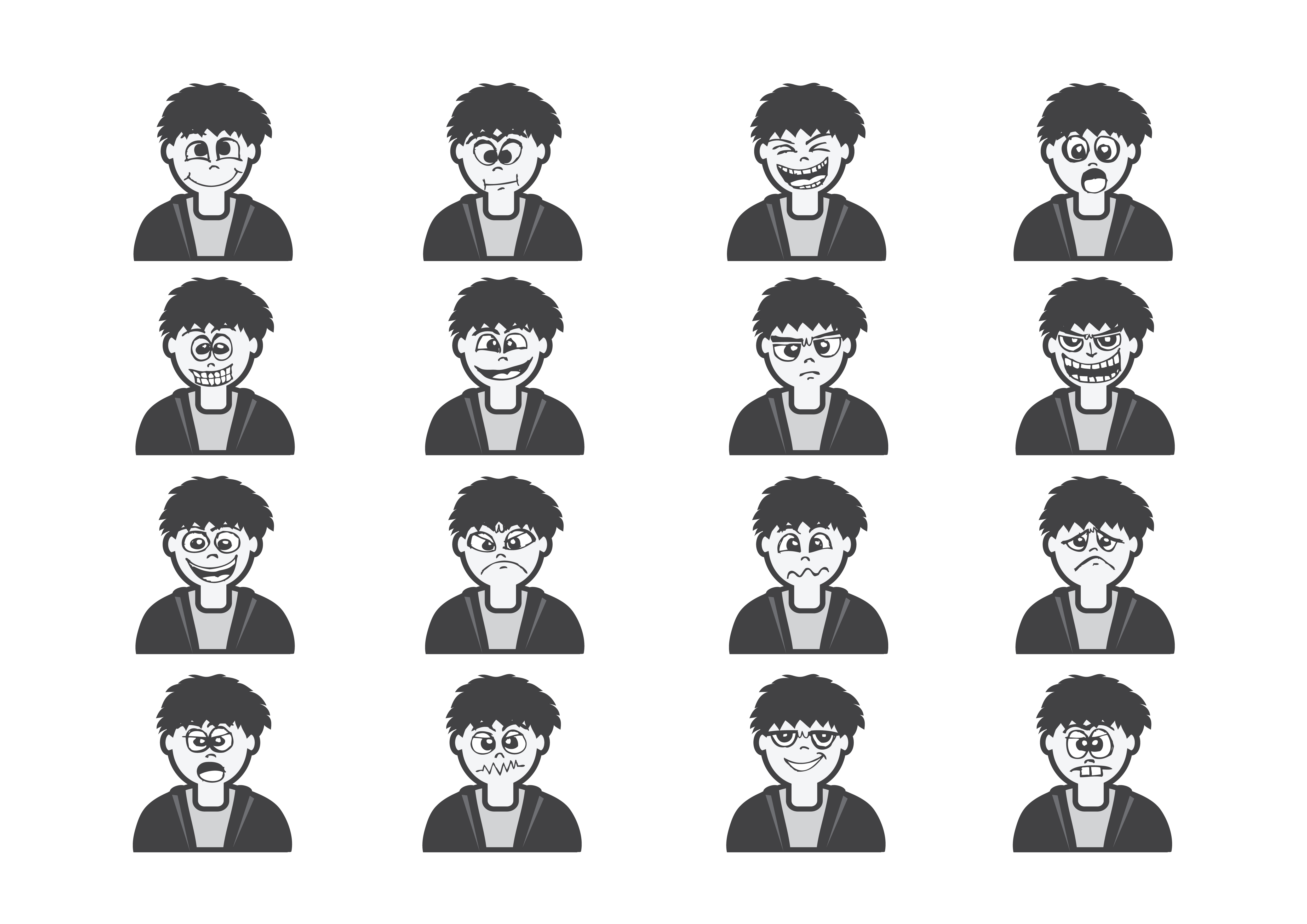 Рисуем мимику женщины. Девушка эмоции вектор. Thousand faces set. Faces set. Faces set.