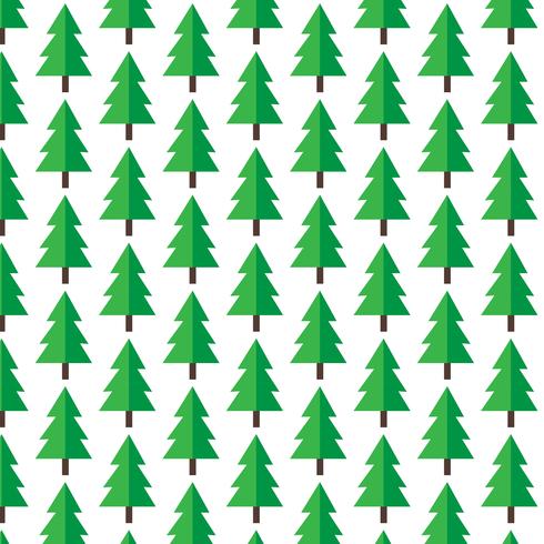 Pattern background Christmas tree icon vector