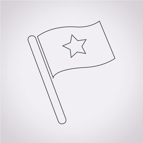 bandera icono símbolo signo vector