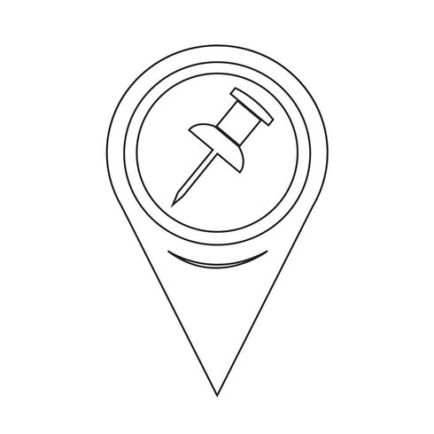 Map Pointer icon vector