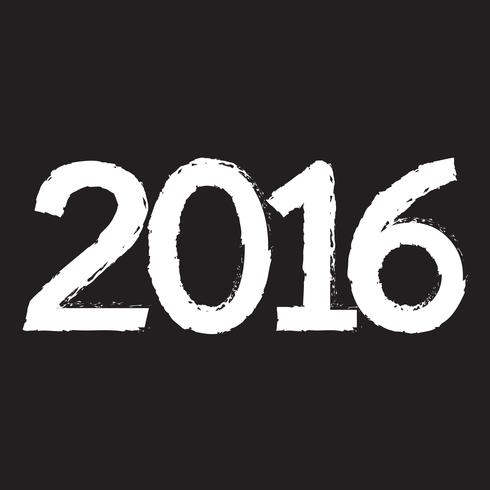 Happy new 2016 year vector