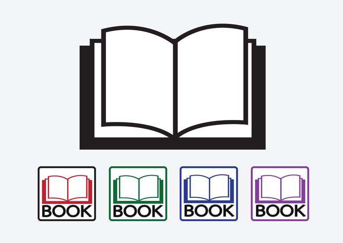 Icono de libro símbolo signo vector