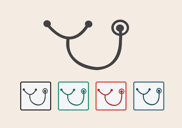 stethoscope icons  Symbol Sign vector