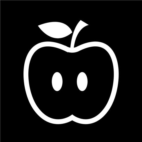 icono de manzana símbolo de signo vector