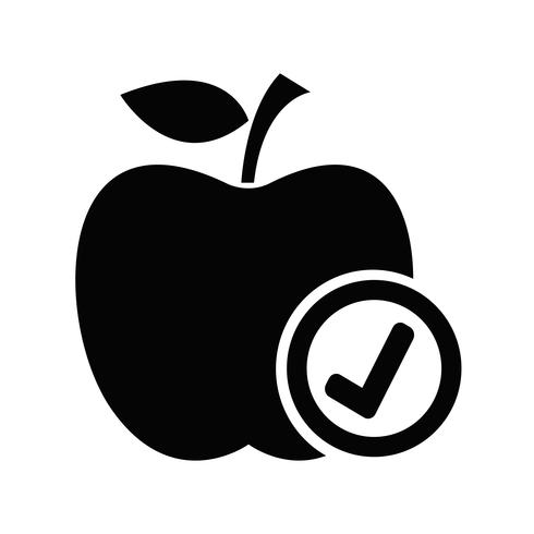 icono de manzana símbolo de signo vector