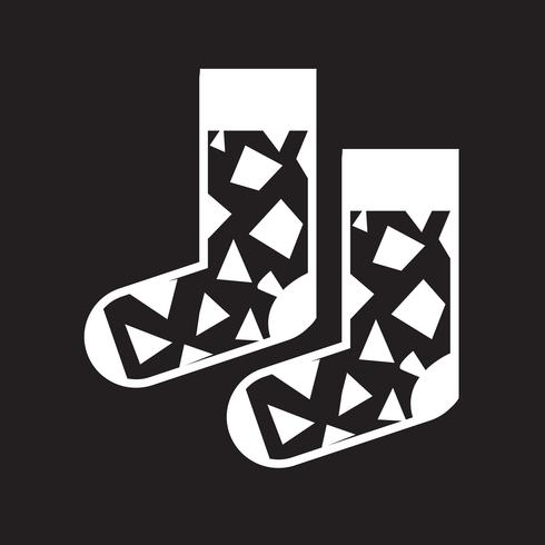 Icono de calcetín símbolo de signo vector