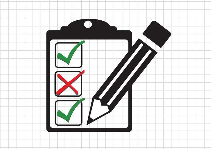checklist icon  Symbol Sign vector