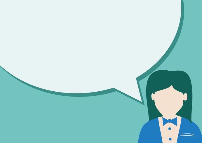 Icono de personas y personas hablando con Speech Bubble vector