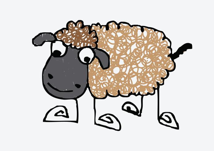 sheep cartoon  Symbol Sign vector