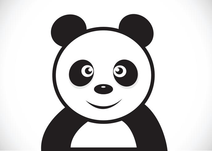 Panda cartoon character vector