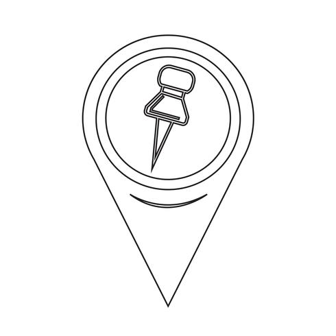 Map Pointer icon vector