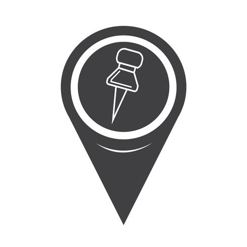 Map Pointer icon vector