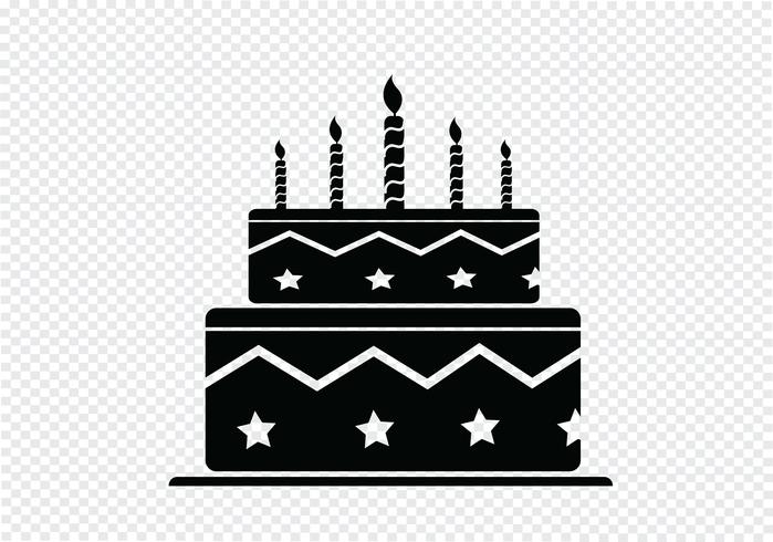 Icono de pastel de cumpleaños vector