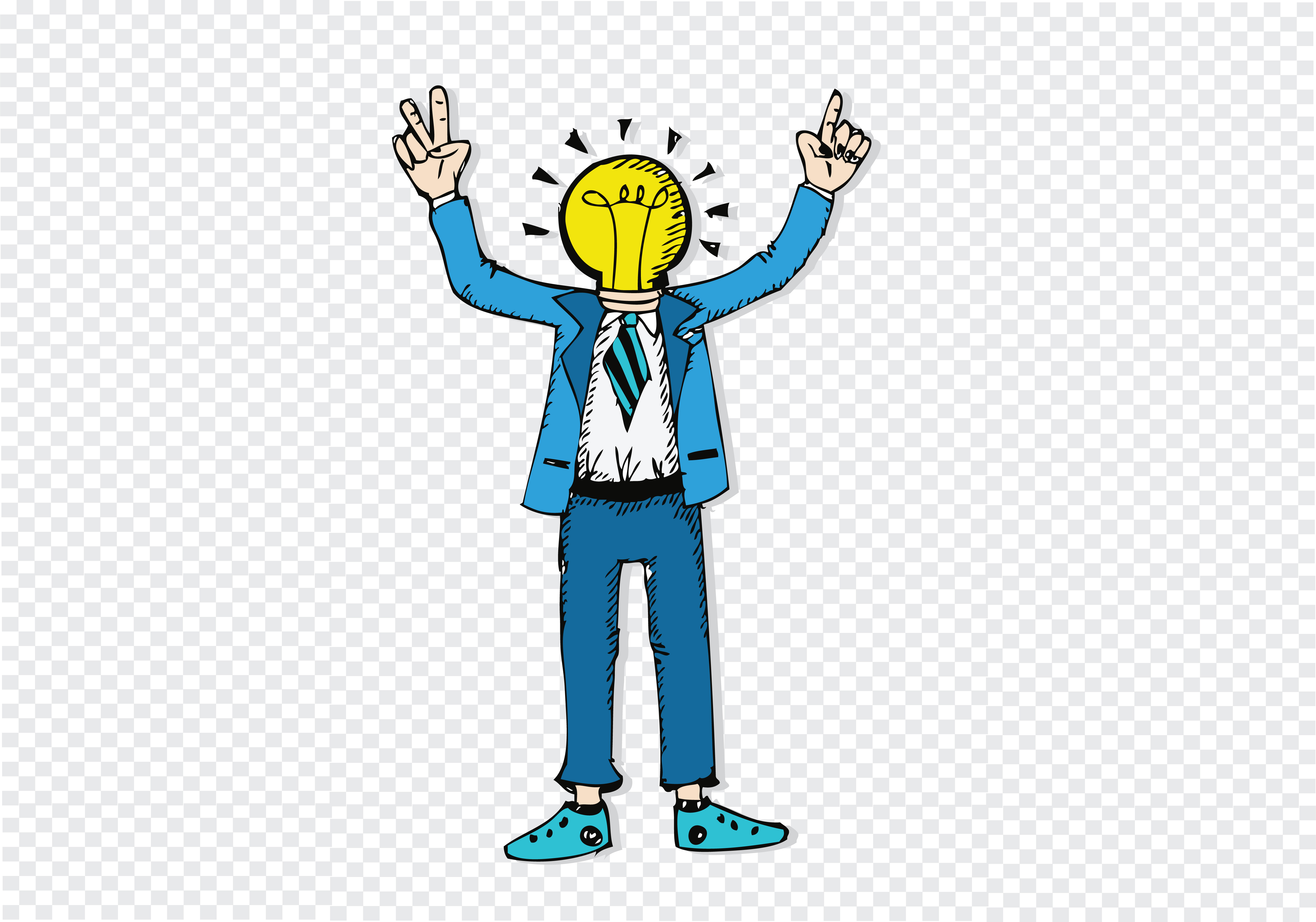  Cartoon  man  thinking style illustration 645347 Vector Art 