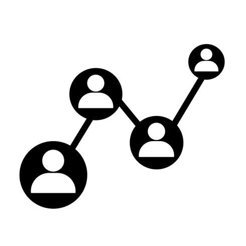 people network icon vector