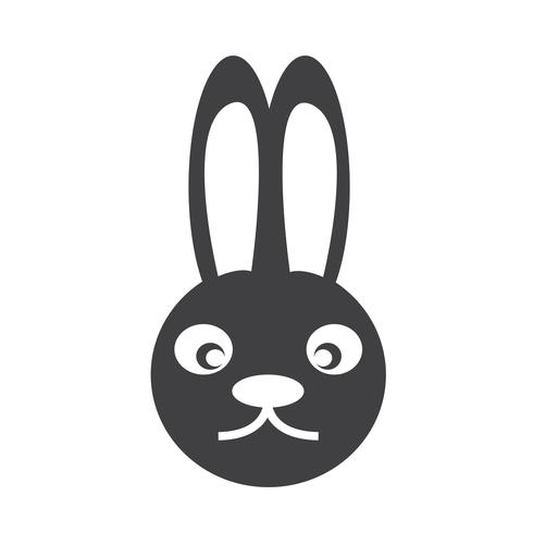 bunny rabbit icon vector