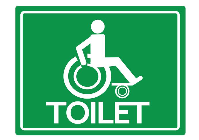 Toilet Restrooms for Wheelchair Handicap Icon design vector