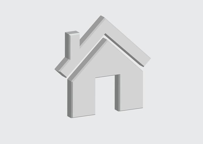 Icono de la casa y diseño abstracto de construcción de bienes raíces vector