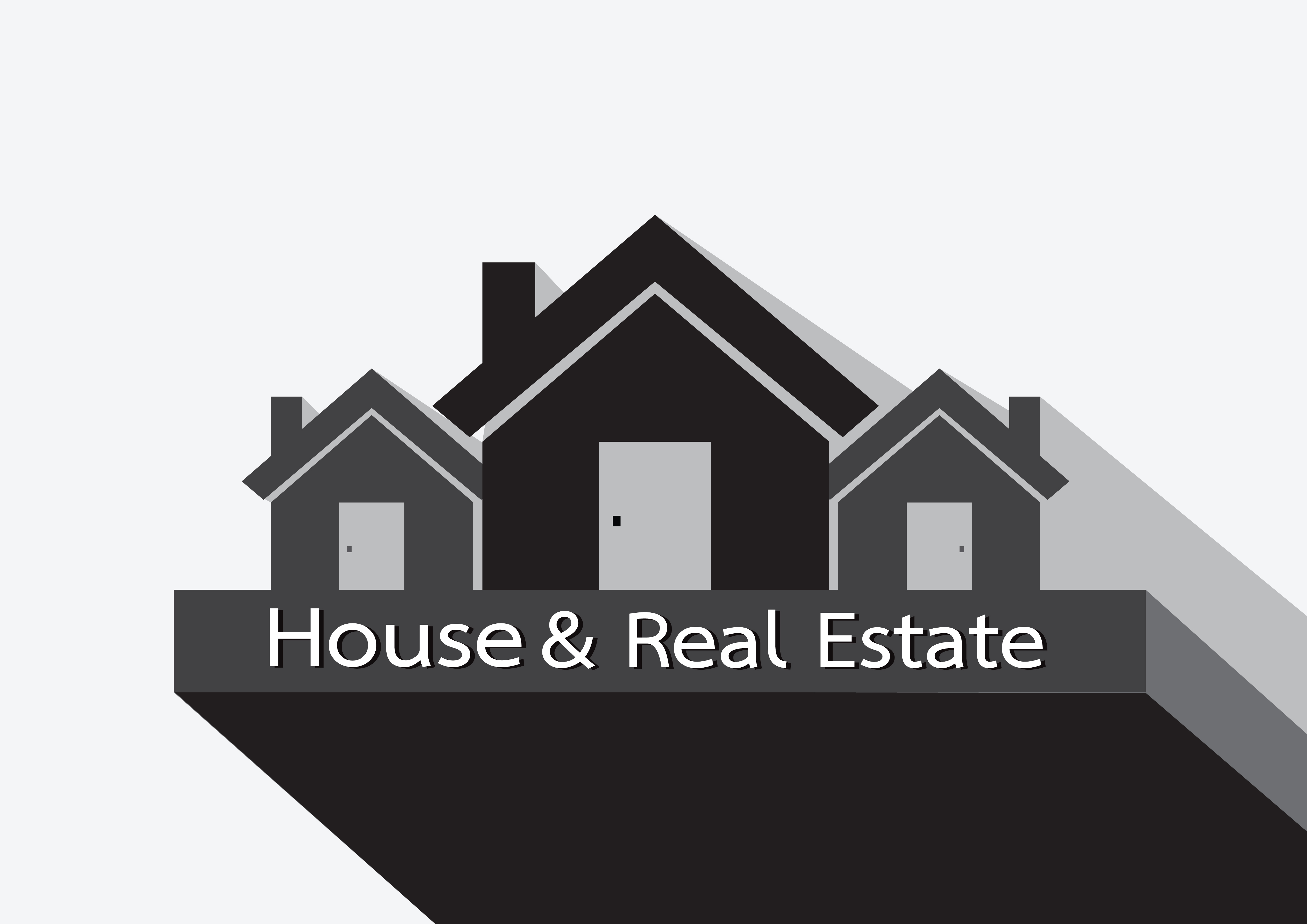 Download House icon and Real Estate Building abstract design ...